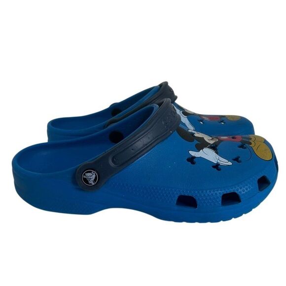 Crocs x Disney Mickey Mouse Classic Clogs Unisex Women’s Sz 9/Men’s Sz 7 Blue - Picture 6 of 14